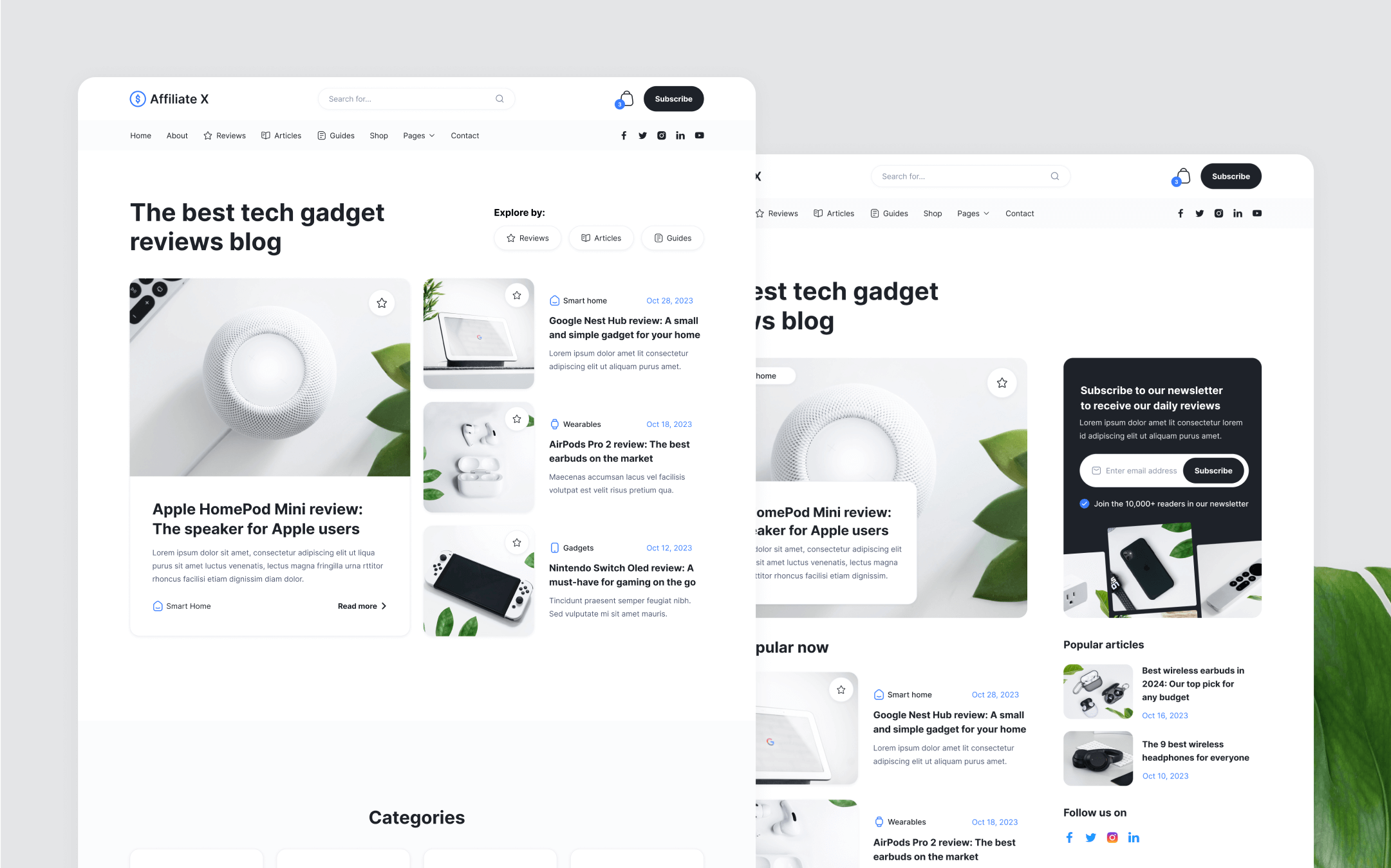 Affiliate X Webflow Template