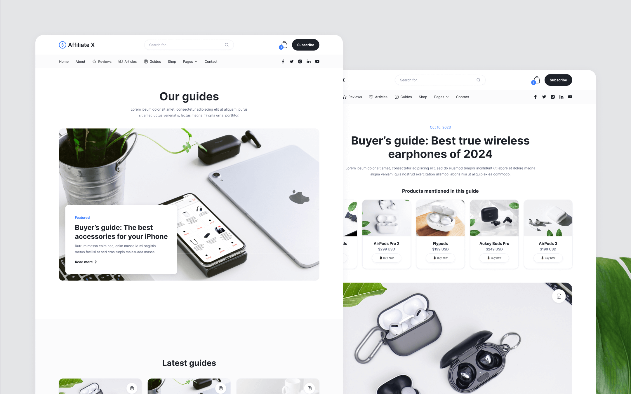 Affiliate X Webflow Template