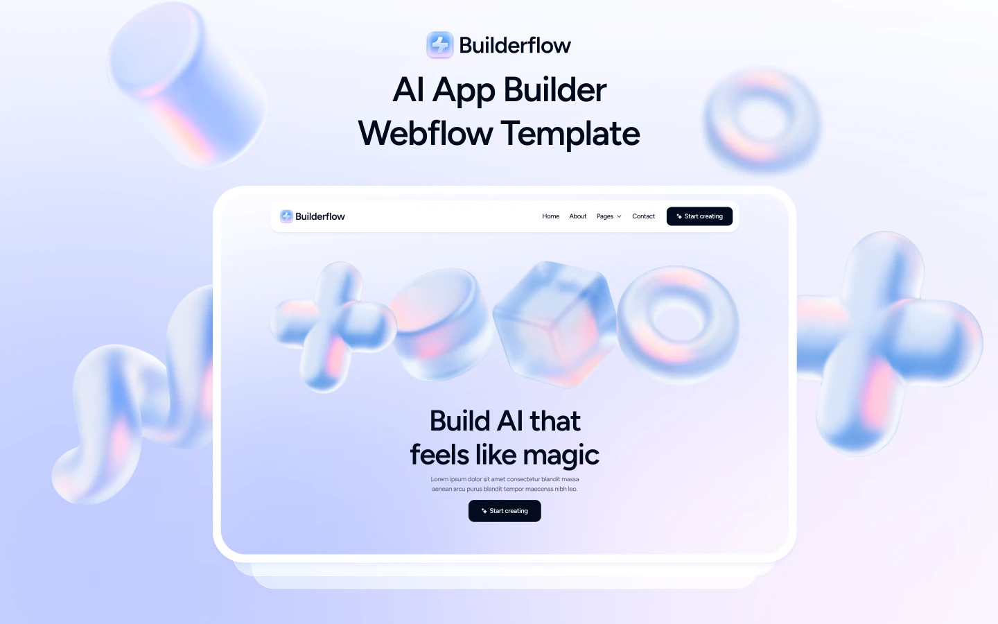 AI App Builder Website Template