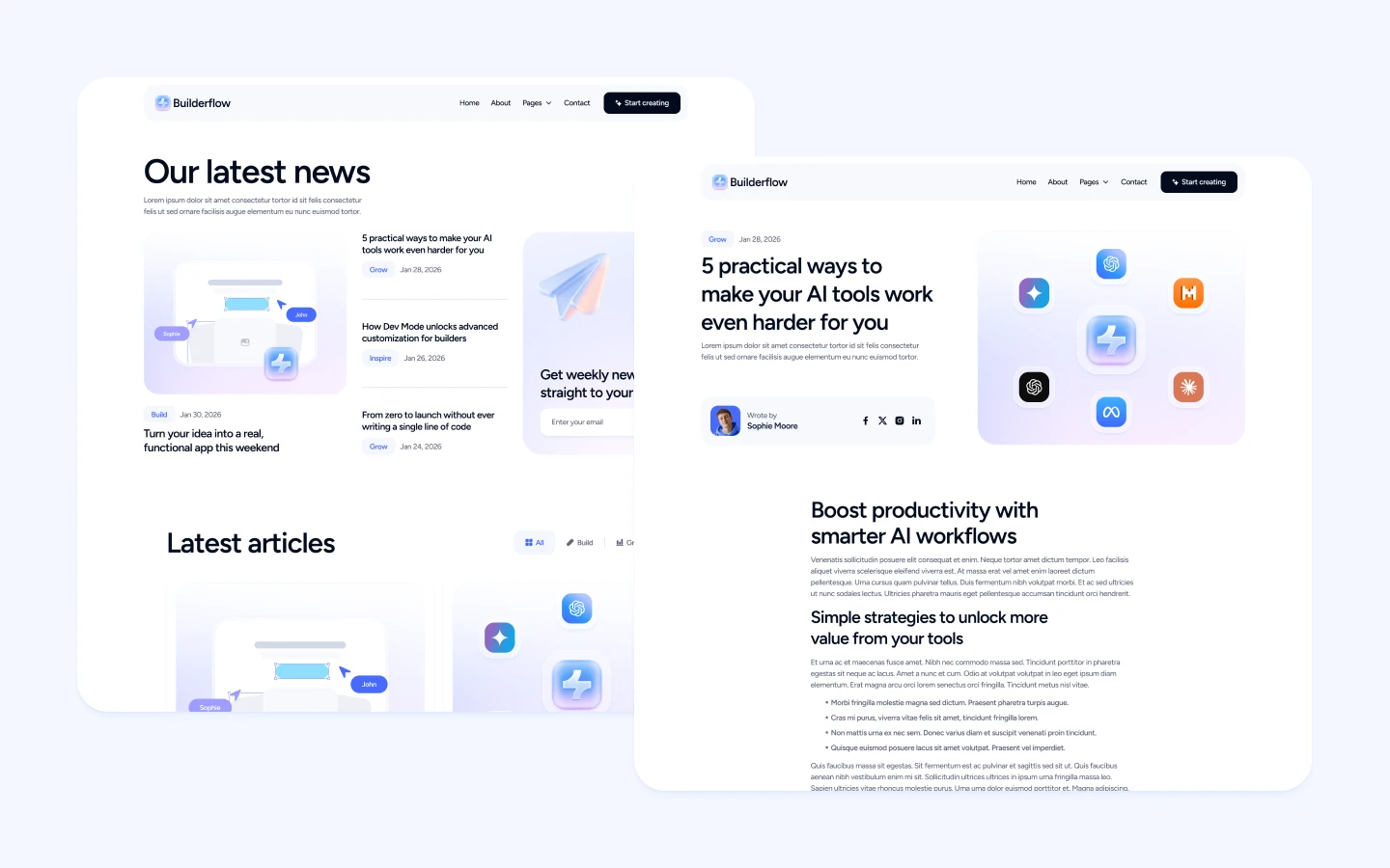 Builderflow Webflow Template