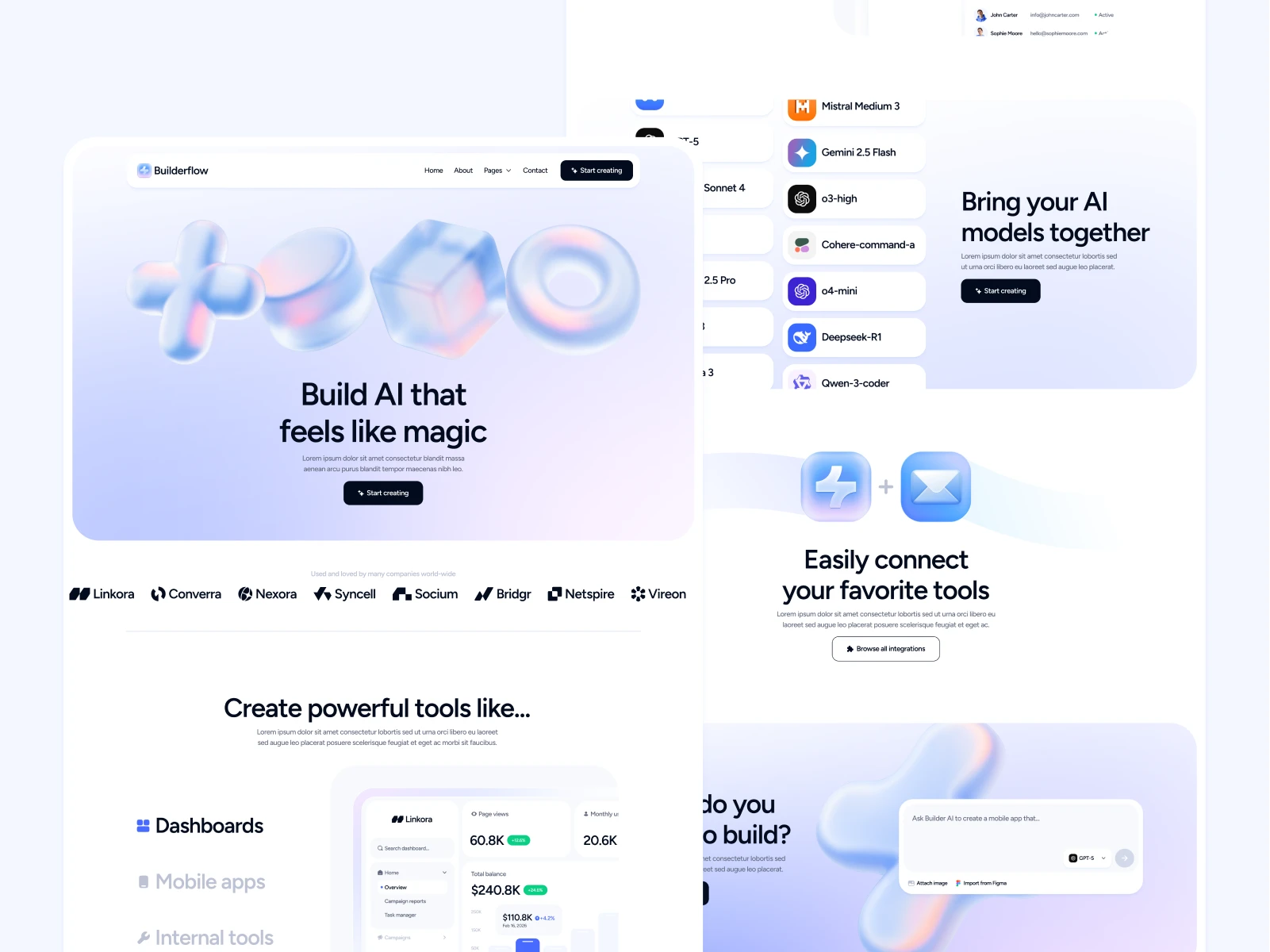 LLM App Builder Webflow Template