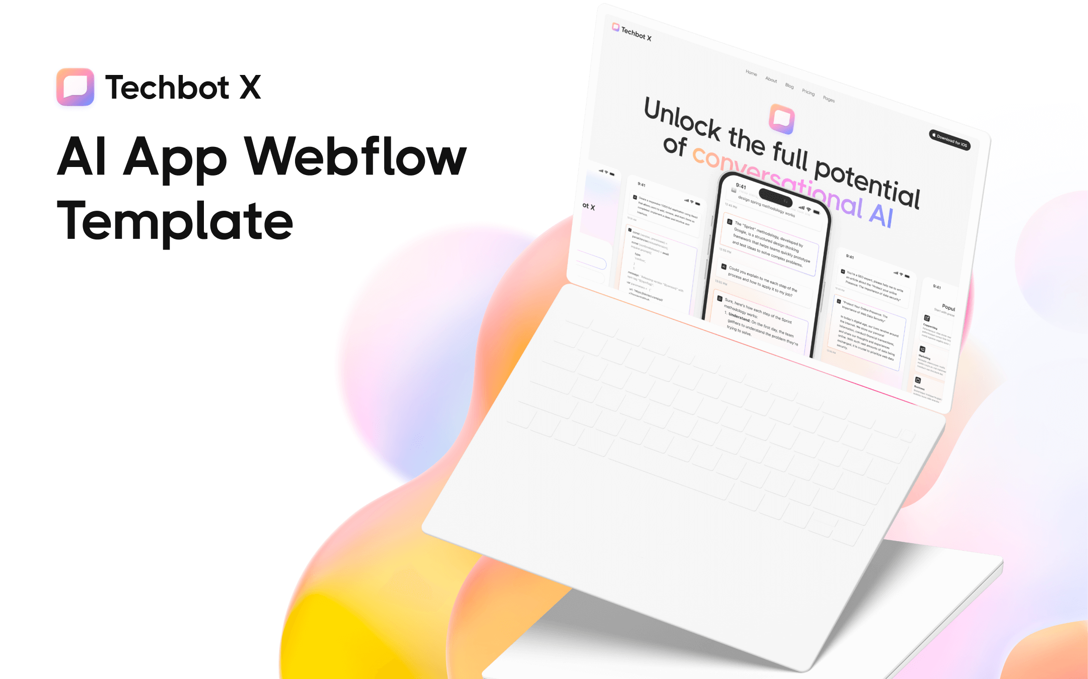 AI App Webflow Template