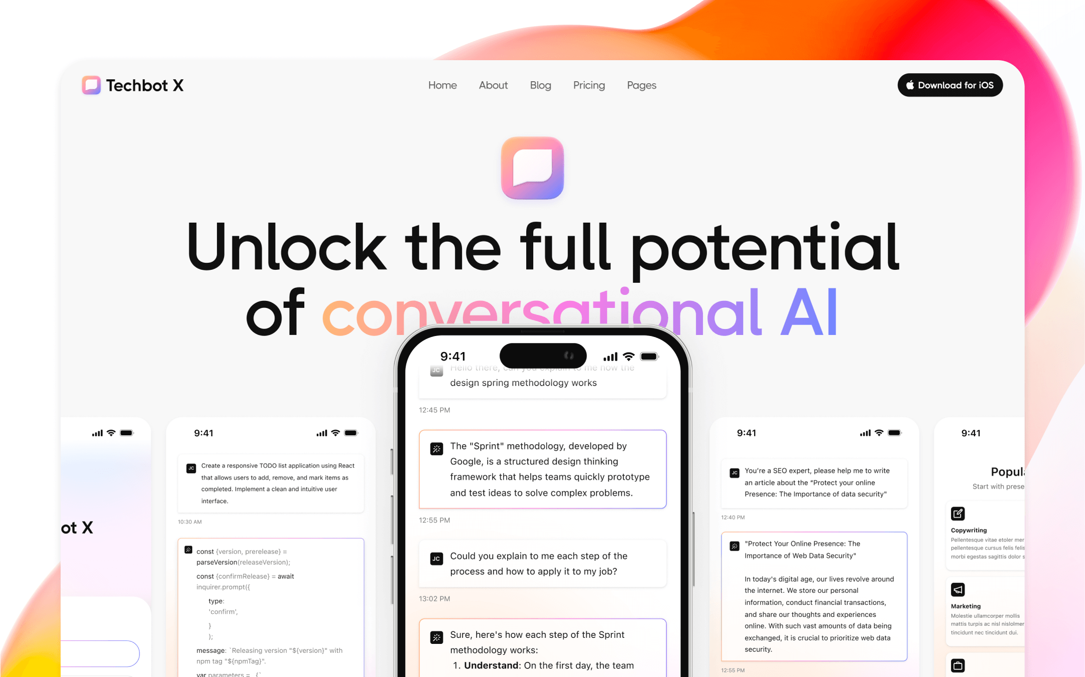 TechBot X Webflow Template