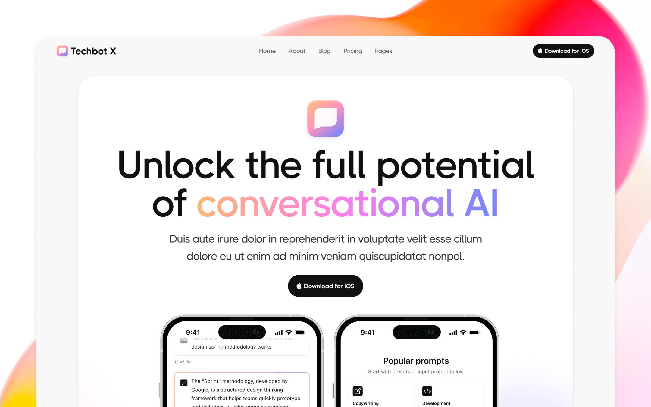 TechBot X Webflow Template