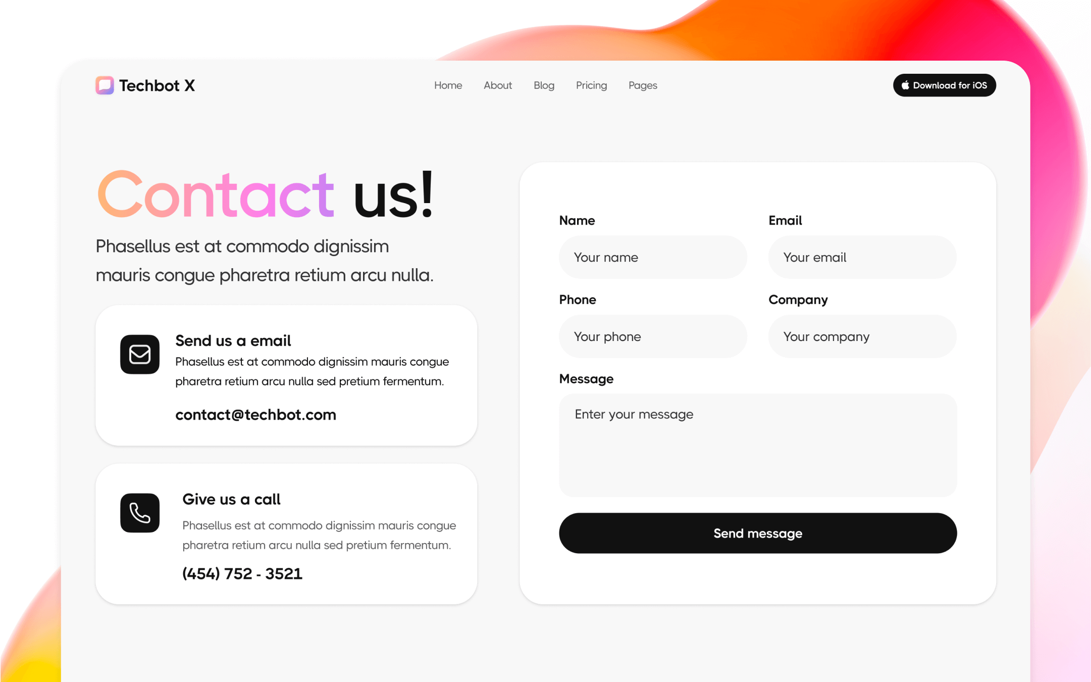 TechBot X Webflow Template
