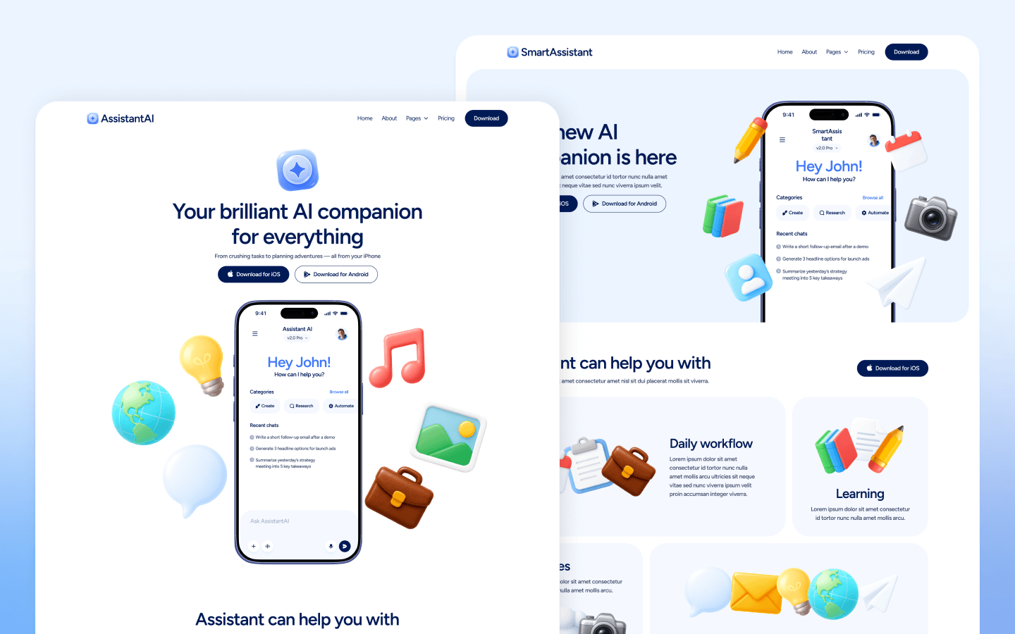 SmartAssistant Webflow Template
