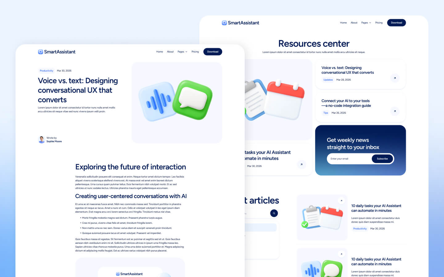 SmartAssistant Webflow Template