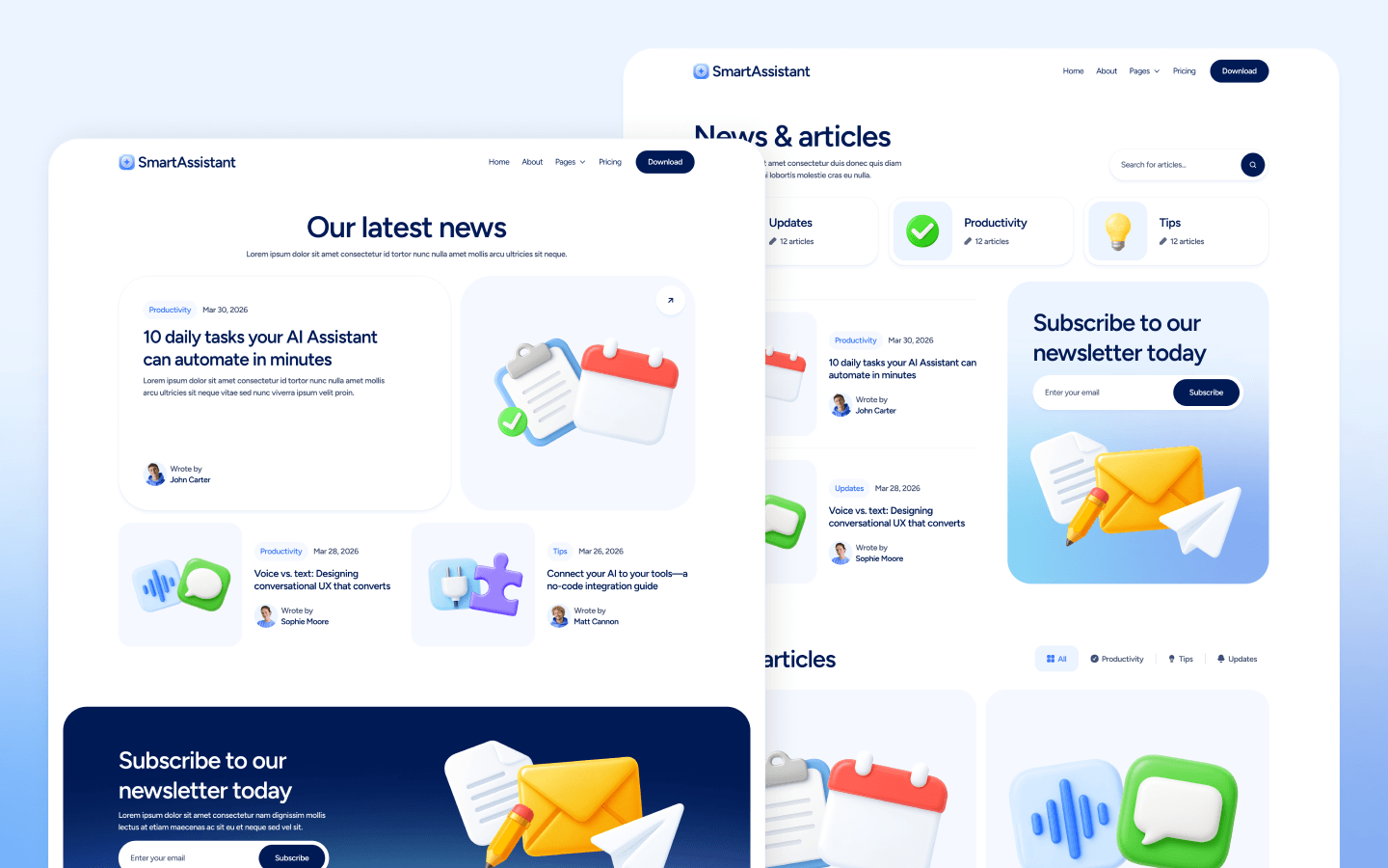 SmartAssistant Webflow Template