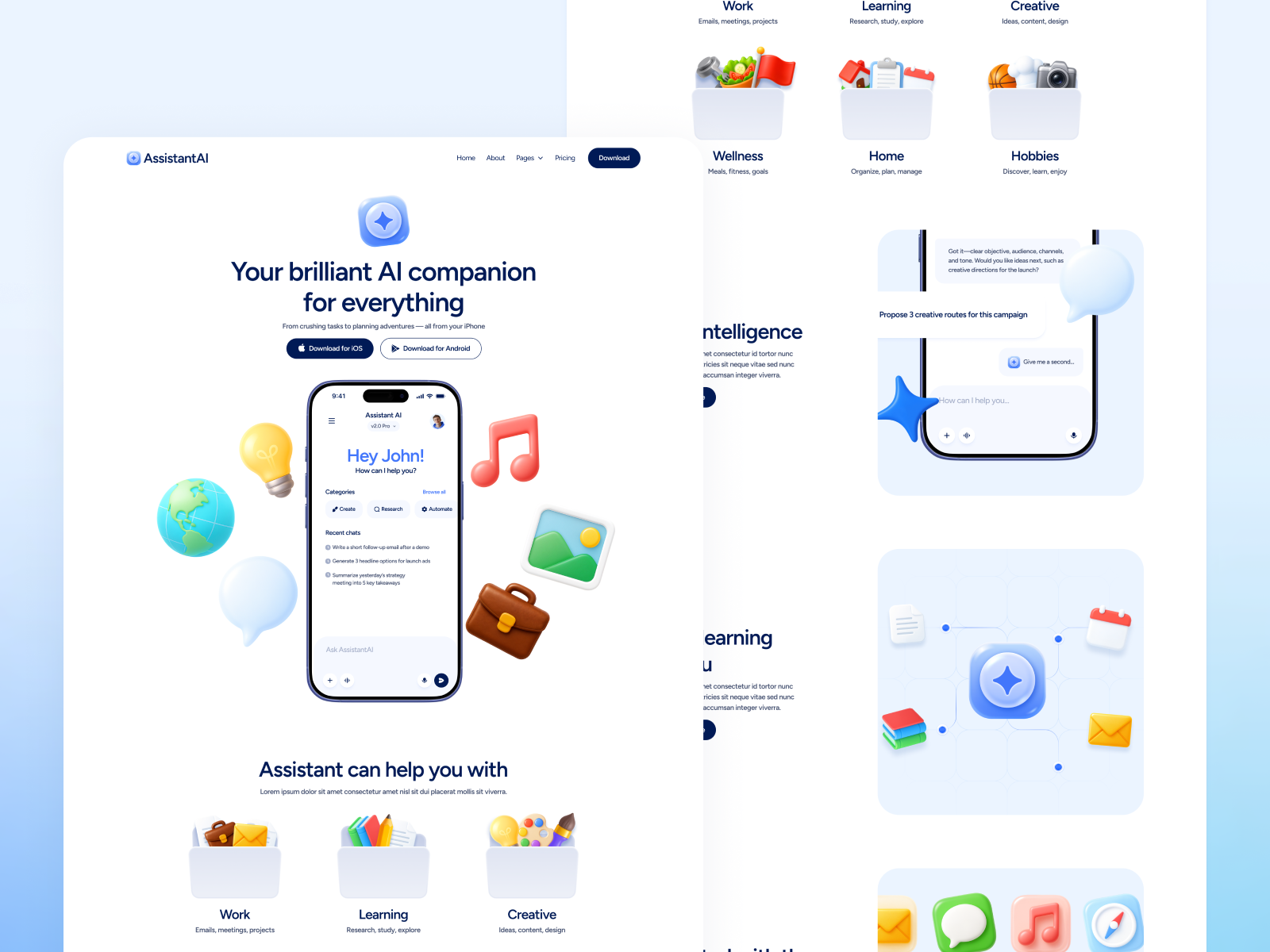AI SaaS Platform Webflow Template