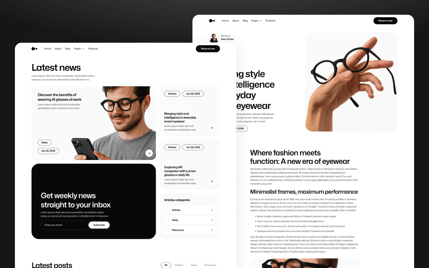 GadgetAR Webflow Template
