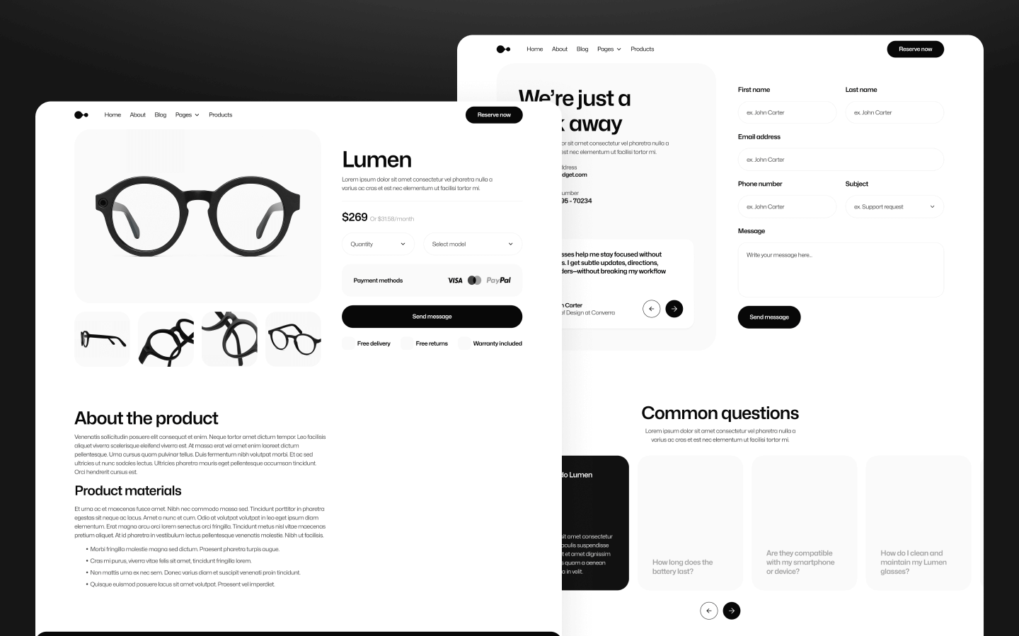 GadgetAR Webflow Template