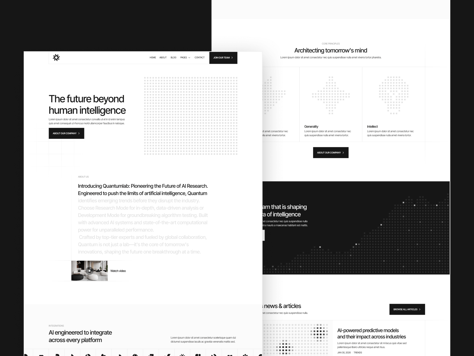 AI Lab Webflow Template