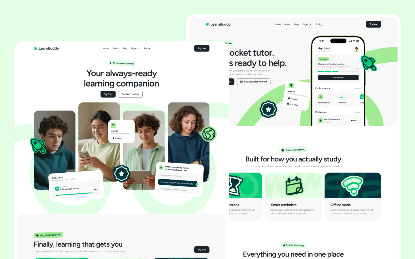 LearnBuddy Webflow Template