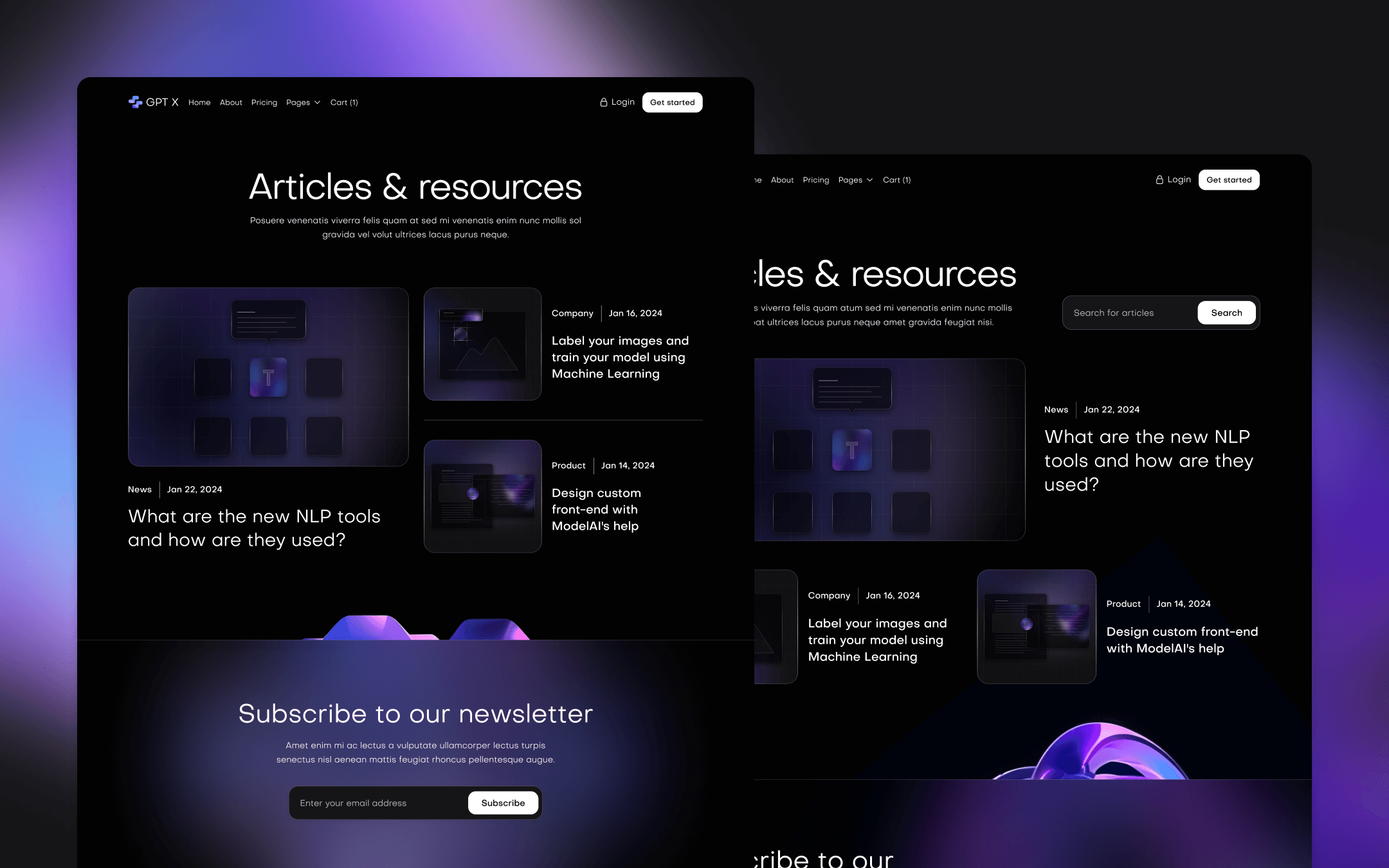 GPT X Webflow Template