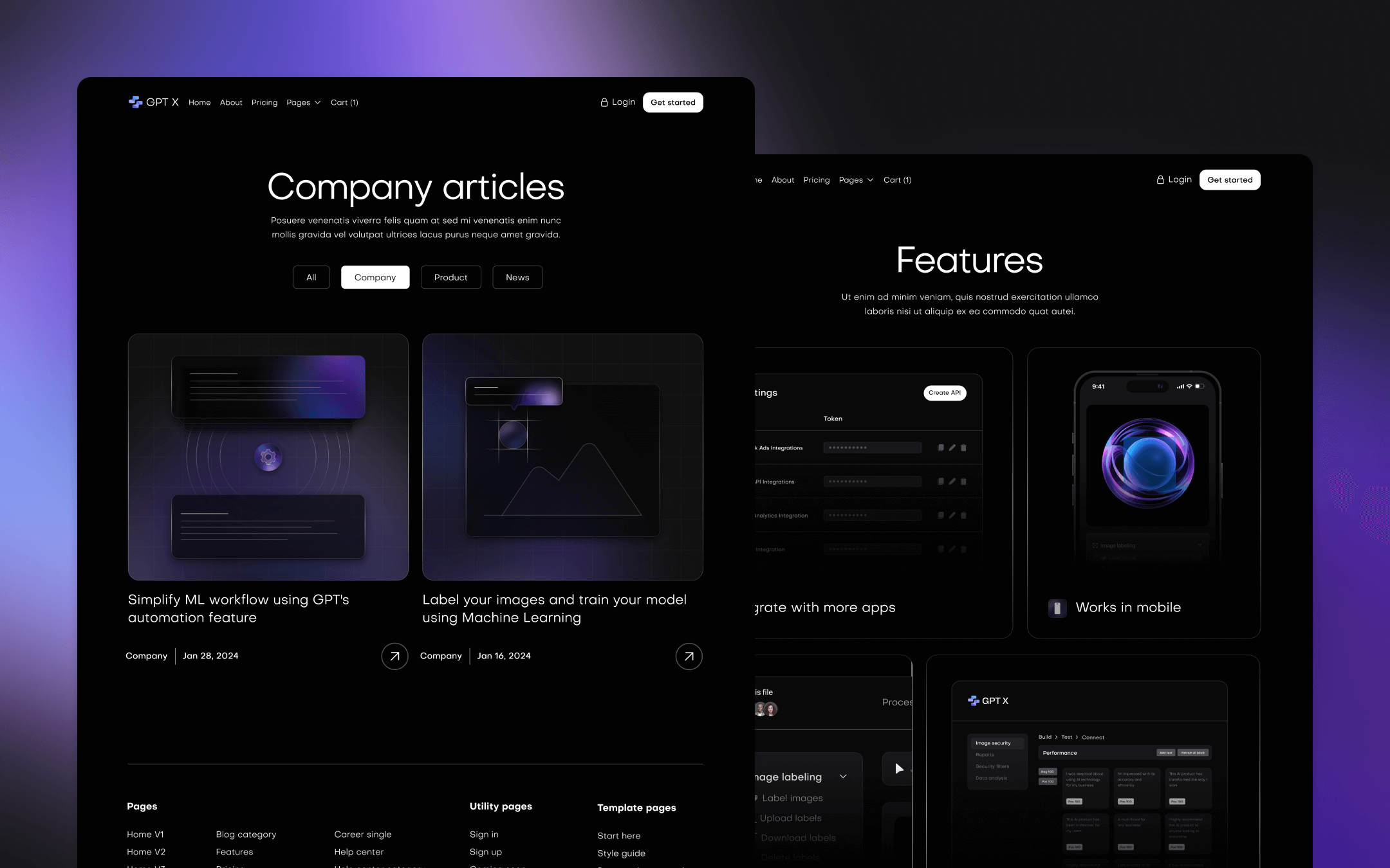 GPT X Webflow Template
