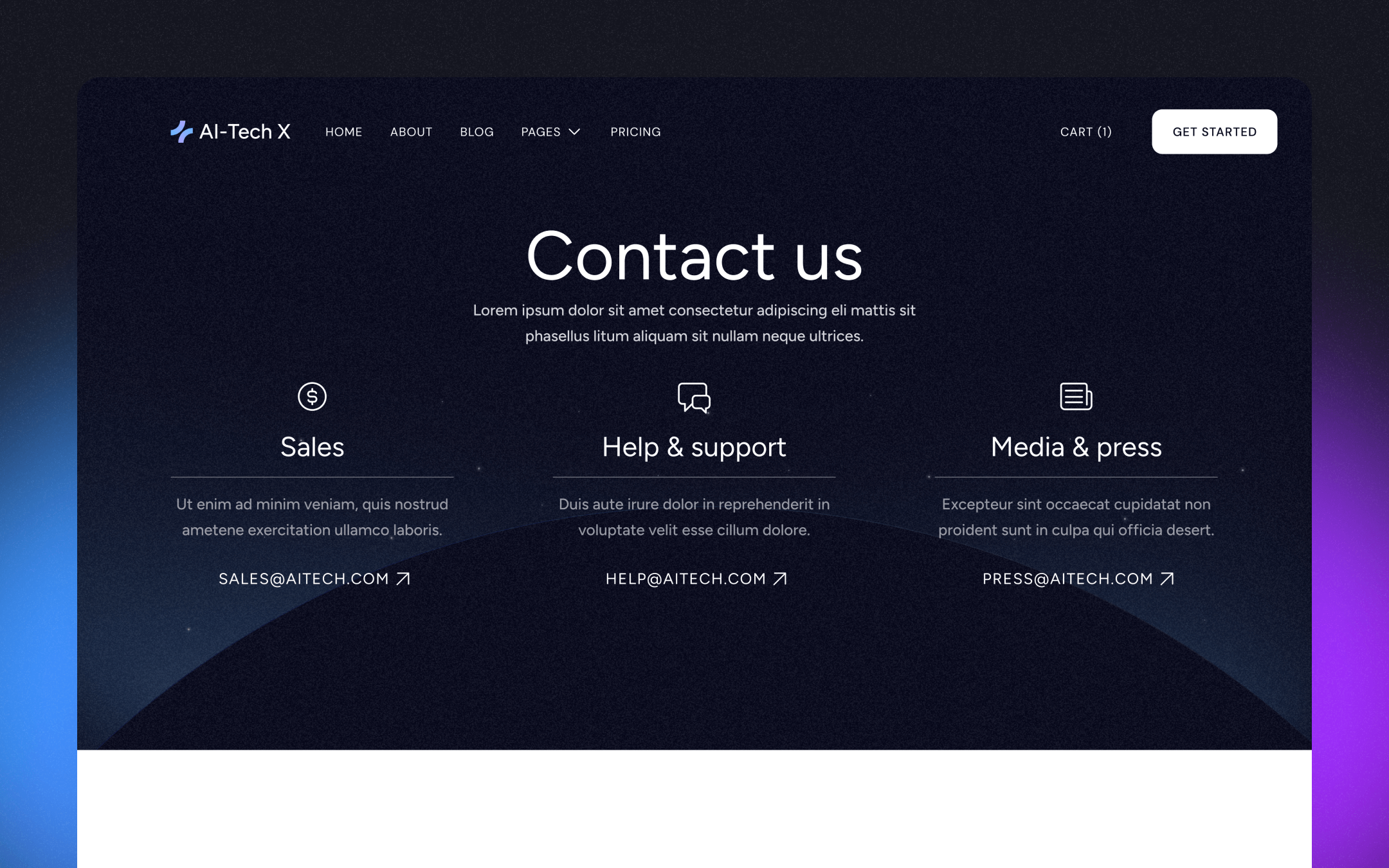 AI-Tech X Webflow Template