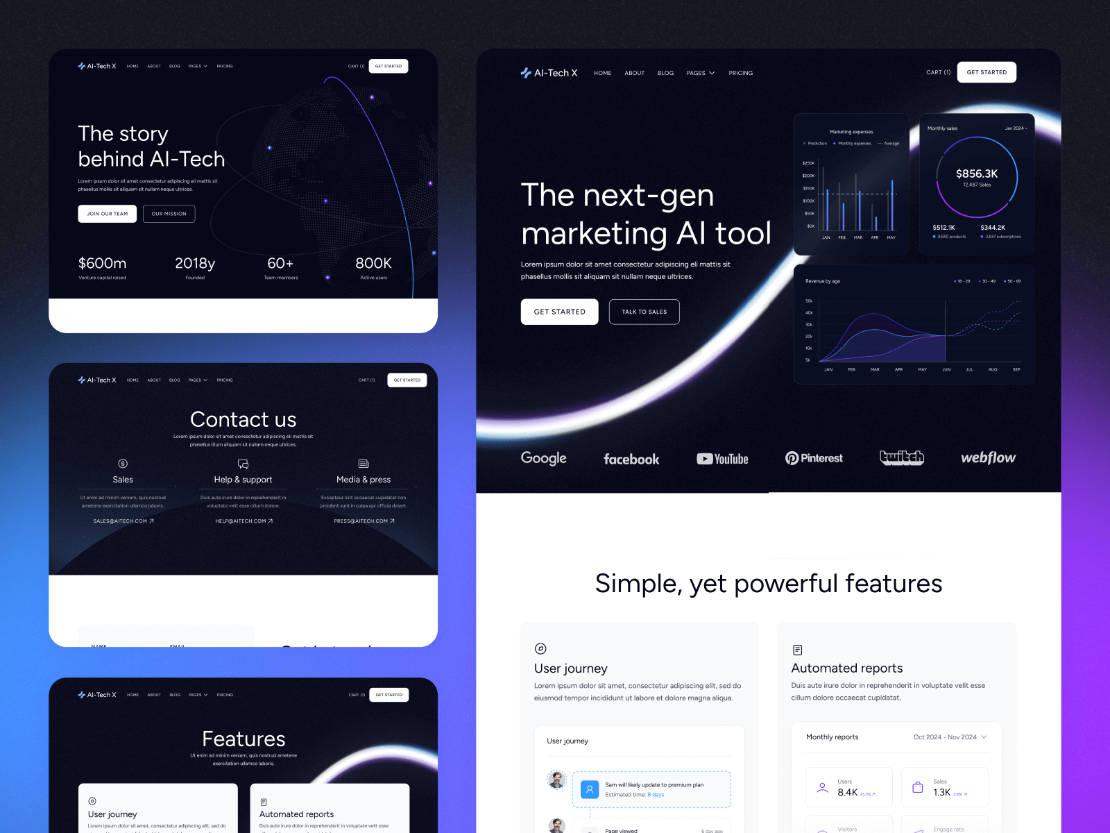 Artificial Intelligence Webflow Theme