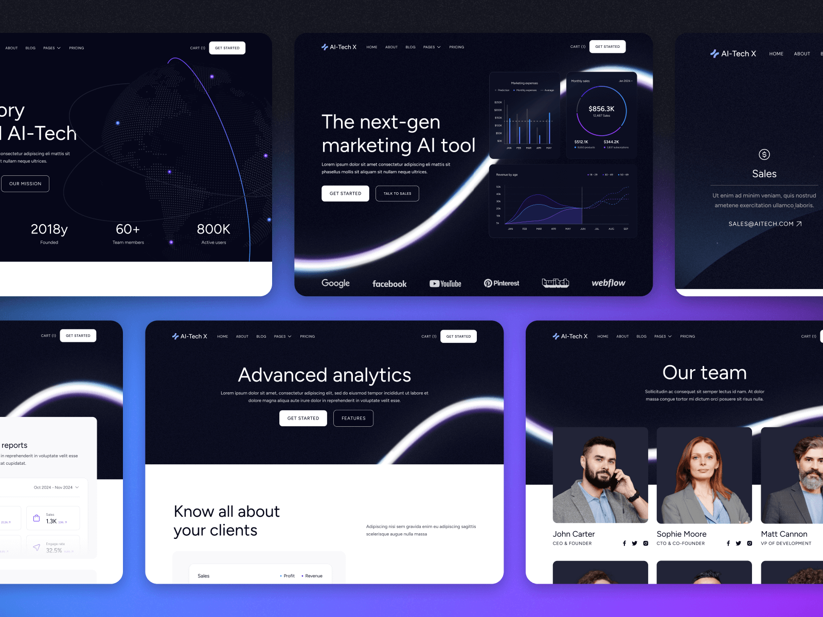 Machine Learning Webflow Template