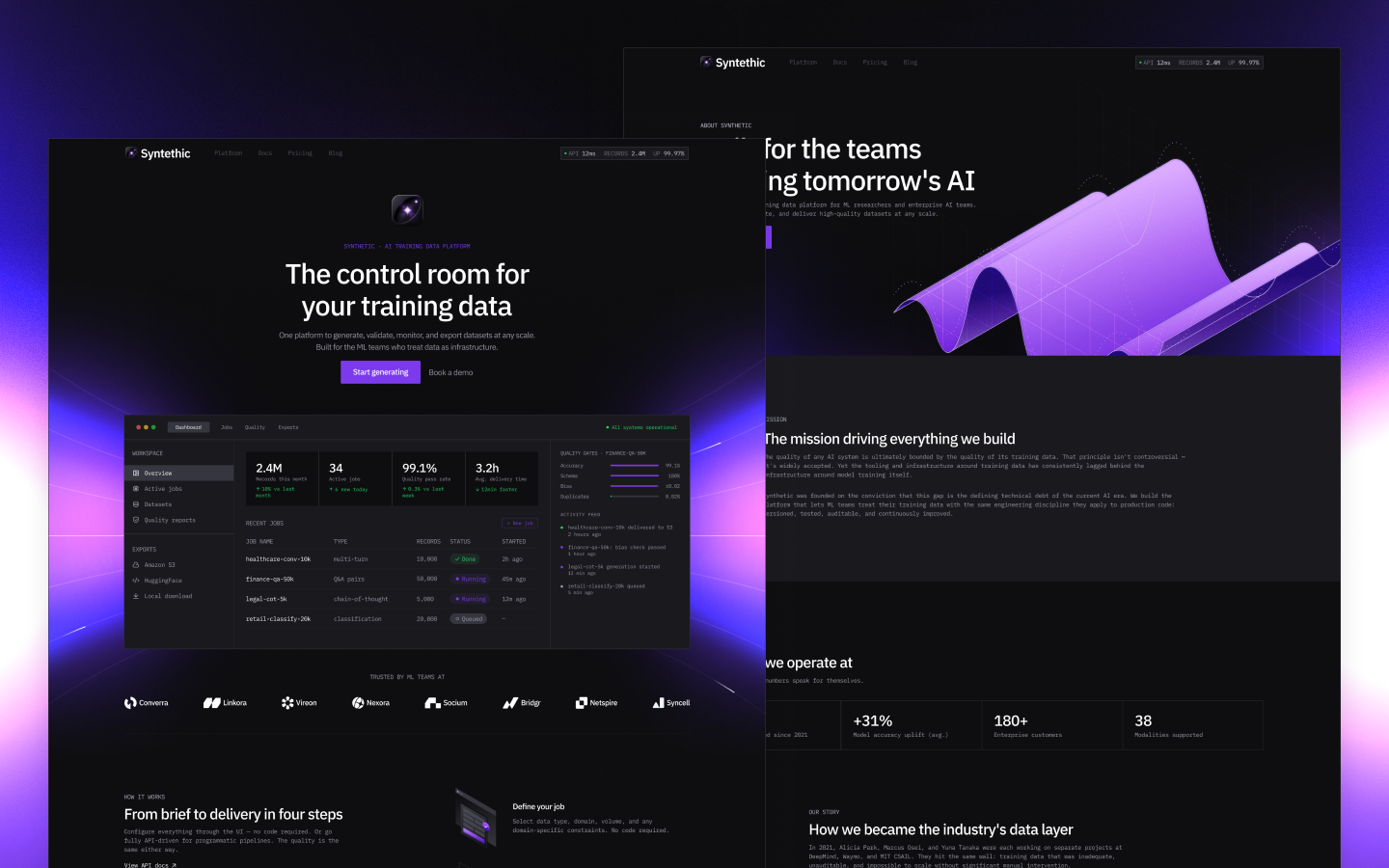 Syntethic Webflow Template