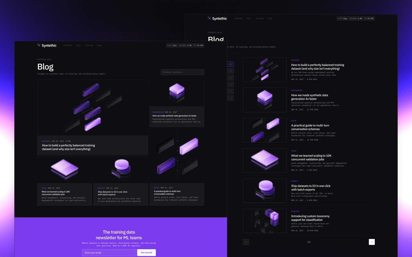 Syntethic Webflow Template