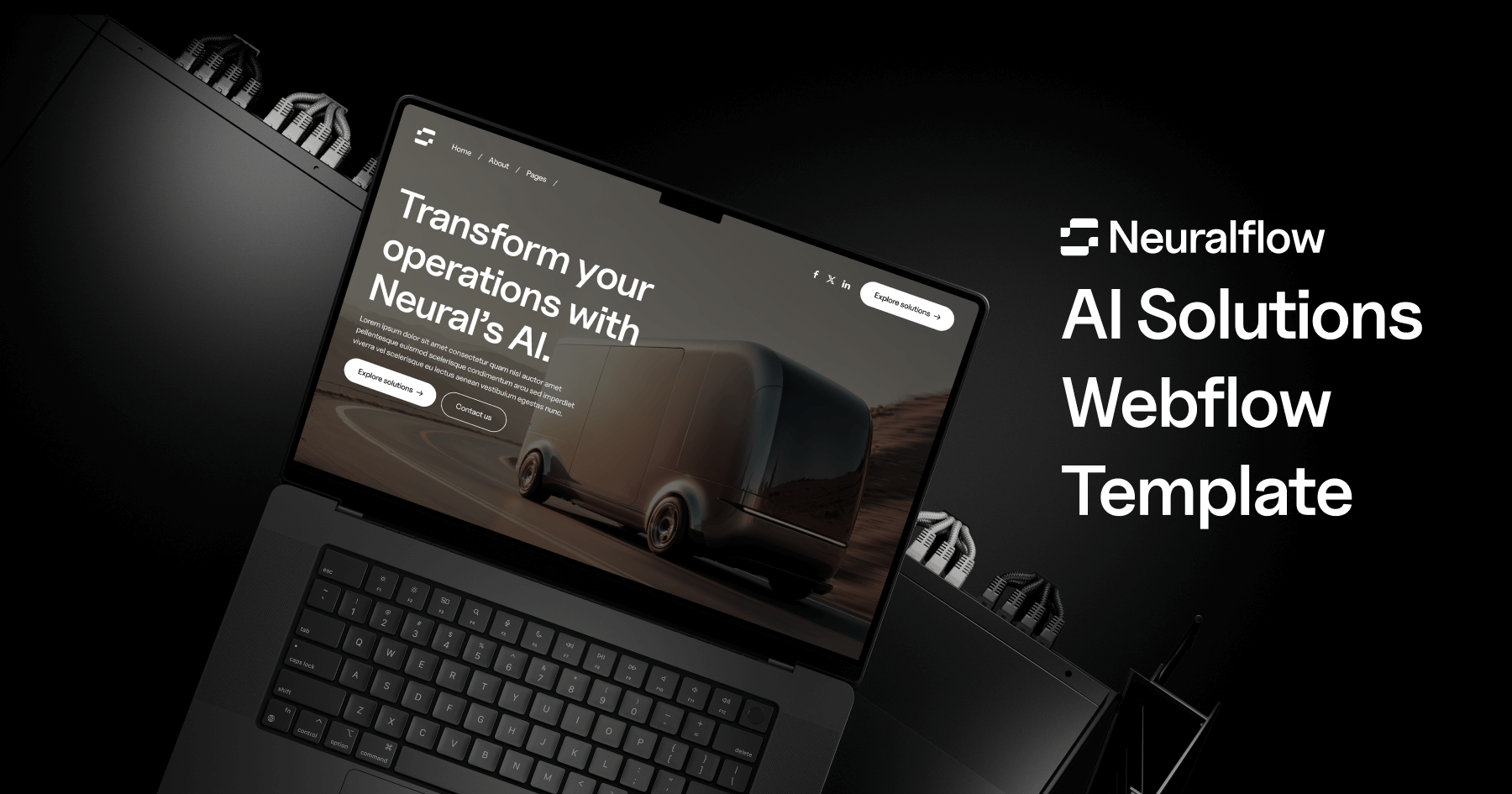 AI Solutions Webflow Template - Neuralflow | BRIX Templates