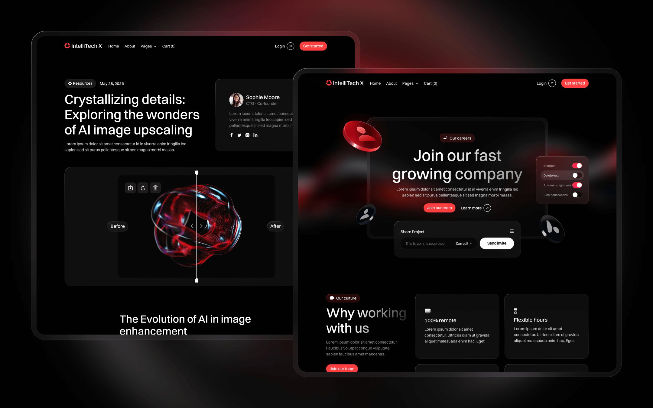 IntelliTech X Webflow Template