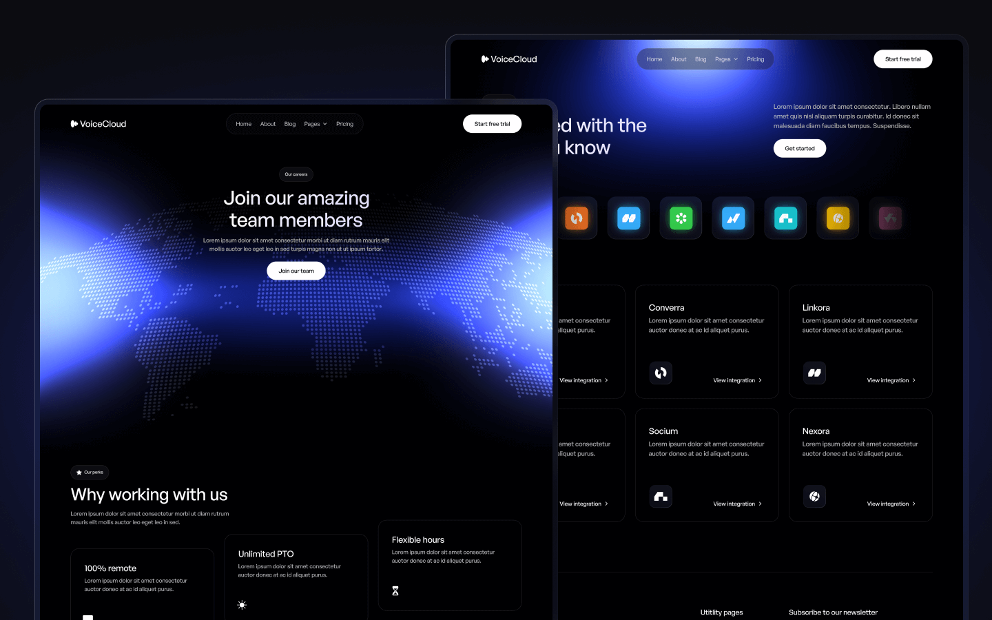 VoiceCloud Webflow Template
