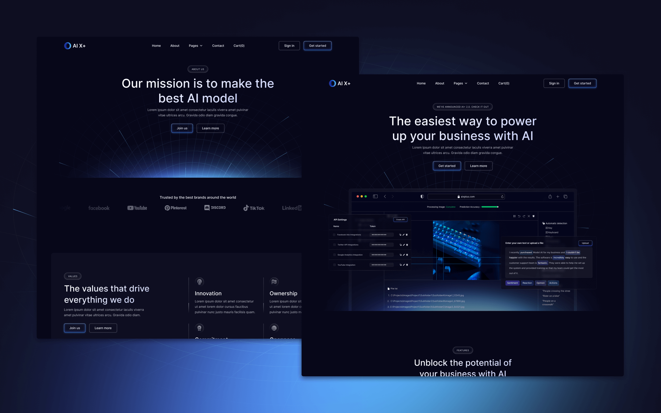 AI X+ Webflow Template