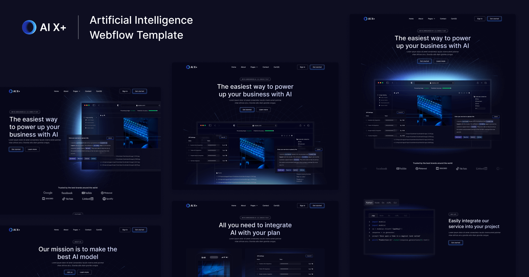 Artificial Intelligence Webflow Template