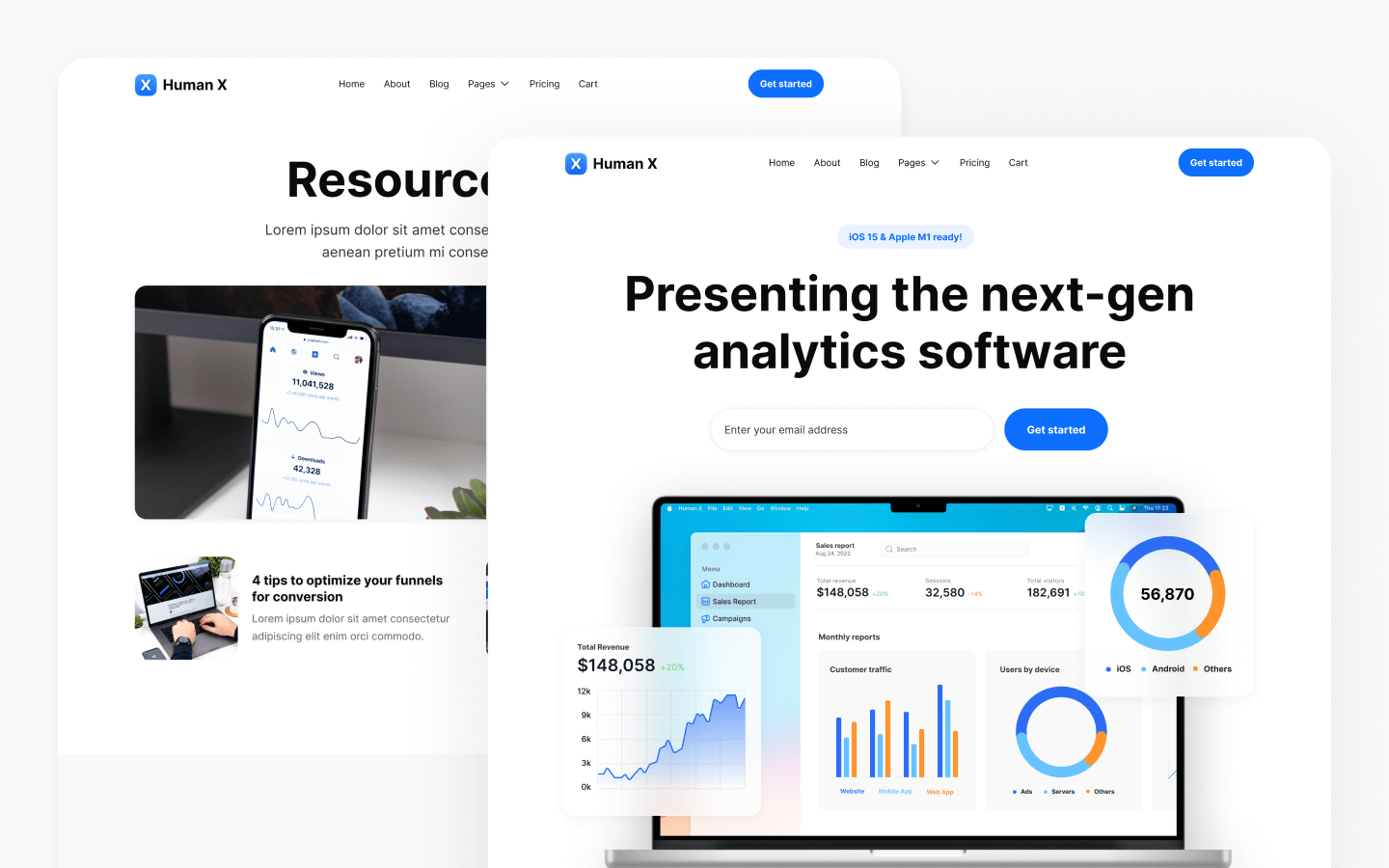 Human X Webflow Template