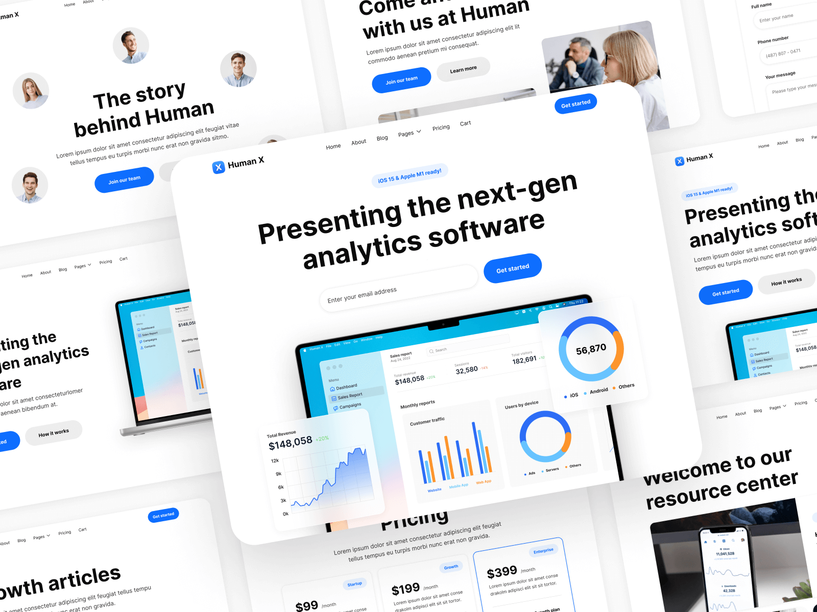 iPhone App Webflow Template