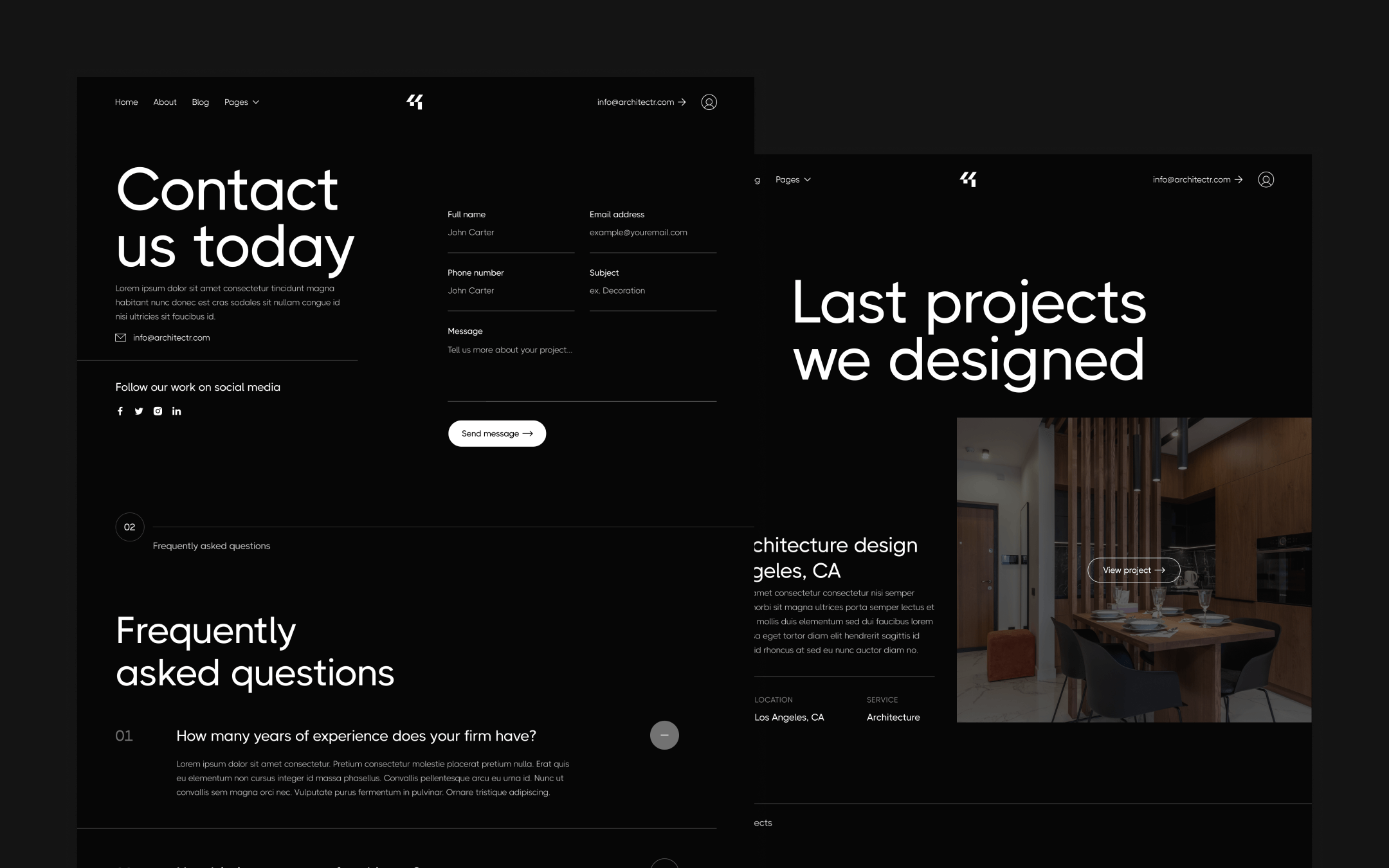 Architectr X Webflow Template