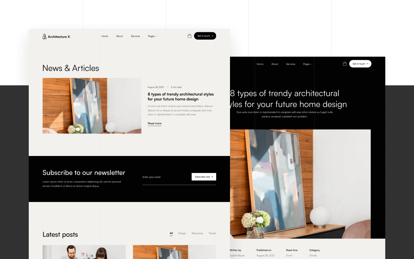 Architecture X Webflow Template
