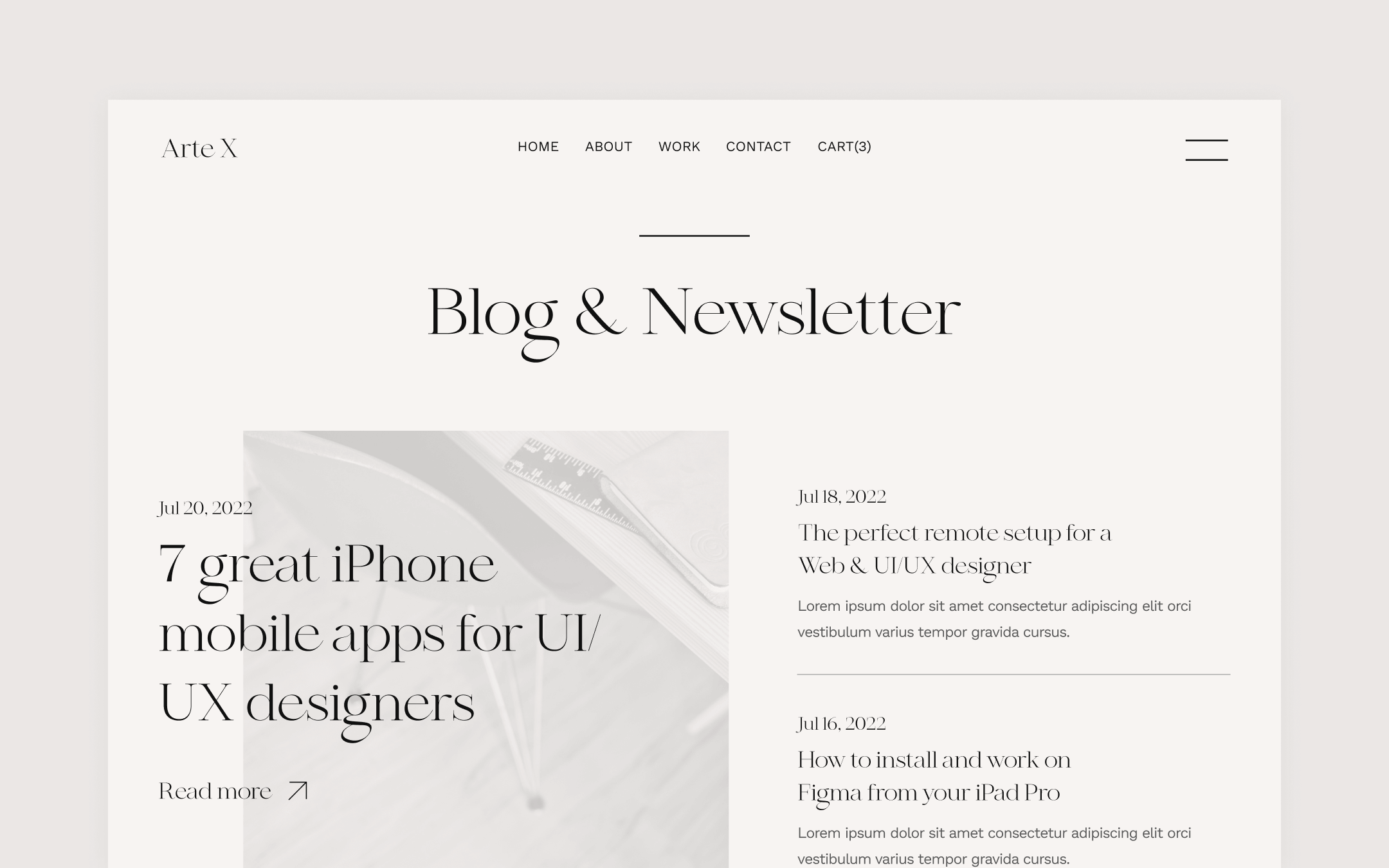 Arte X Webflow Template