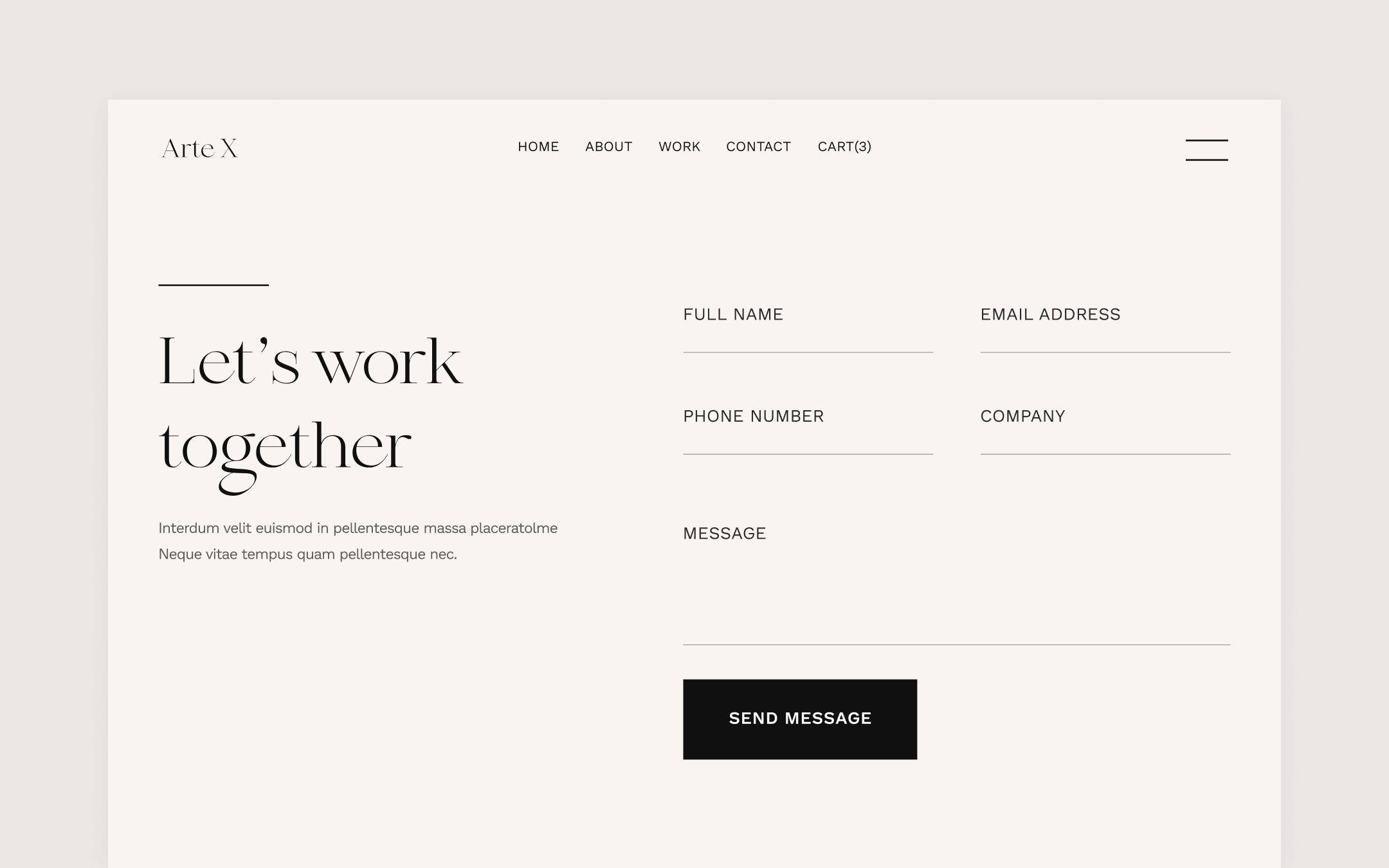 Arte X Webflow Template
