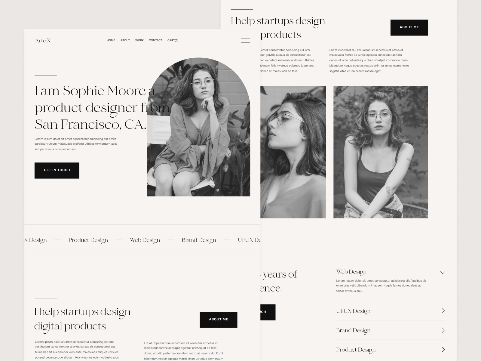 Art Design Portfolio Webflow Template