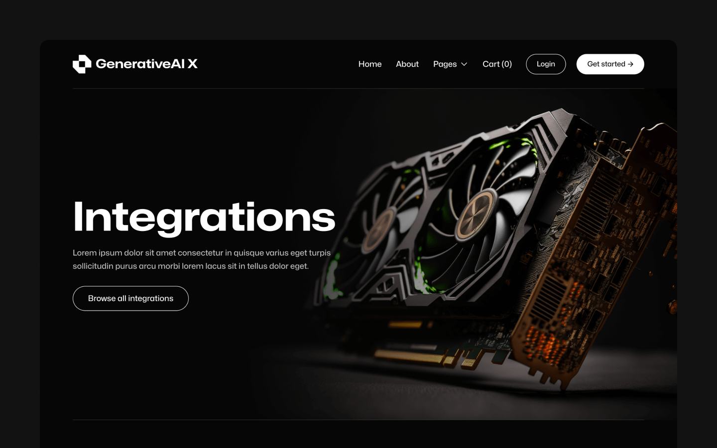 GenerativeAI Webflow Template
