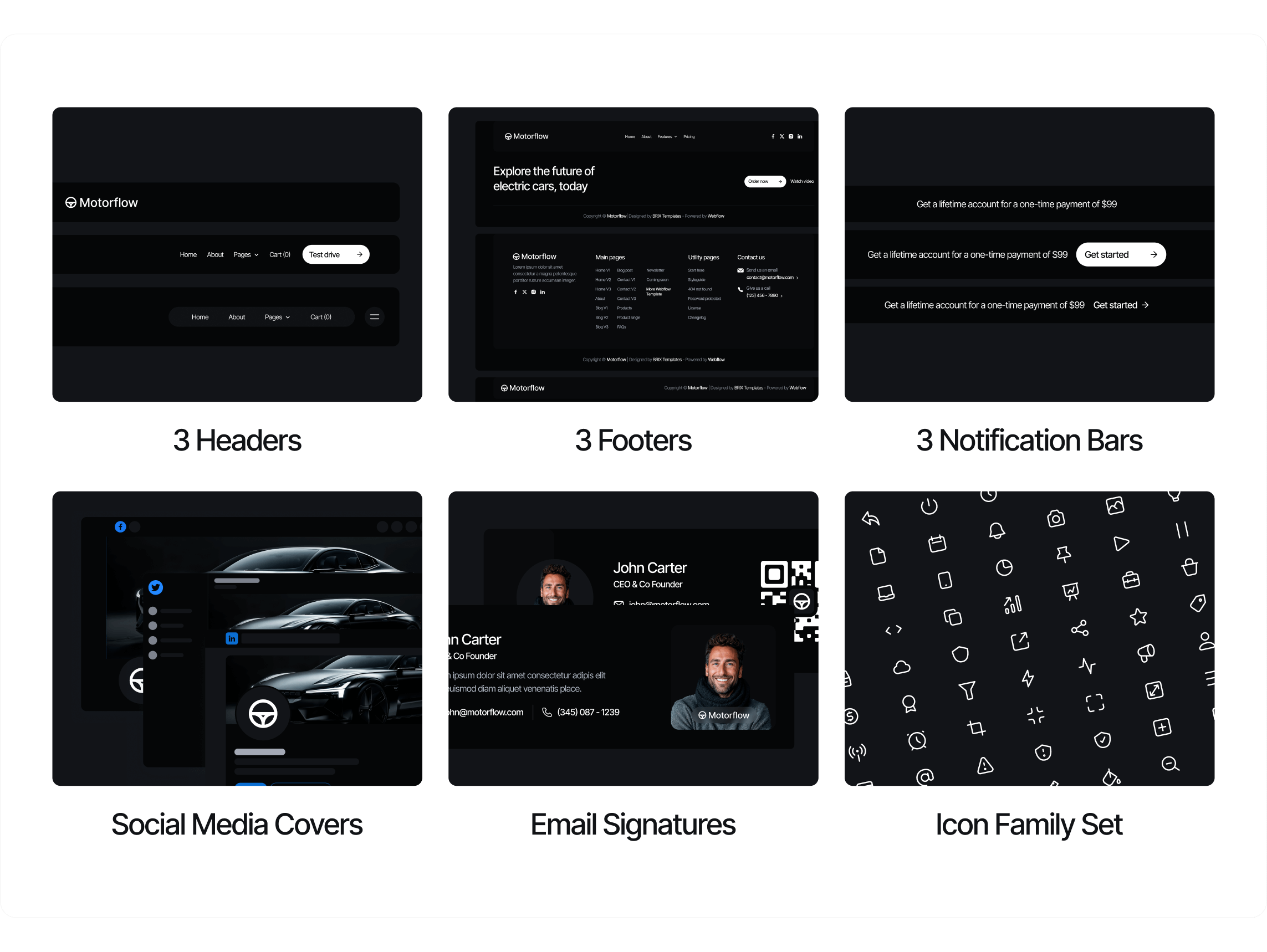 Motorflow - Automative Webflow Template Benefits
