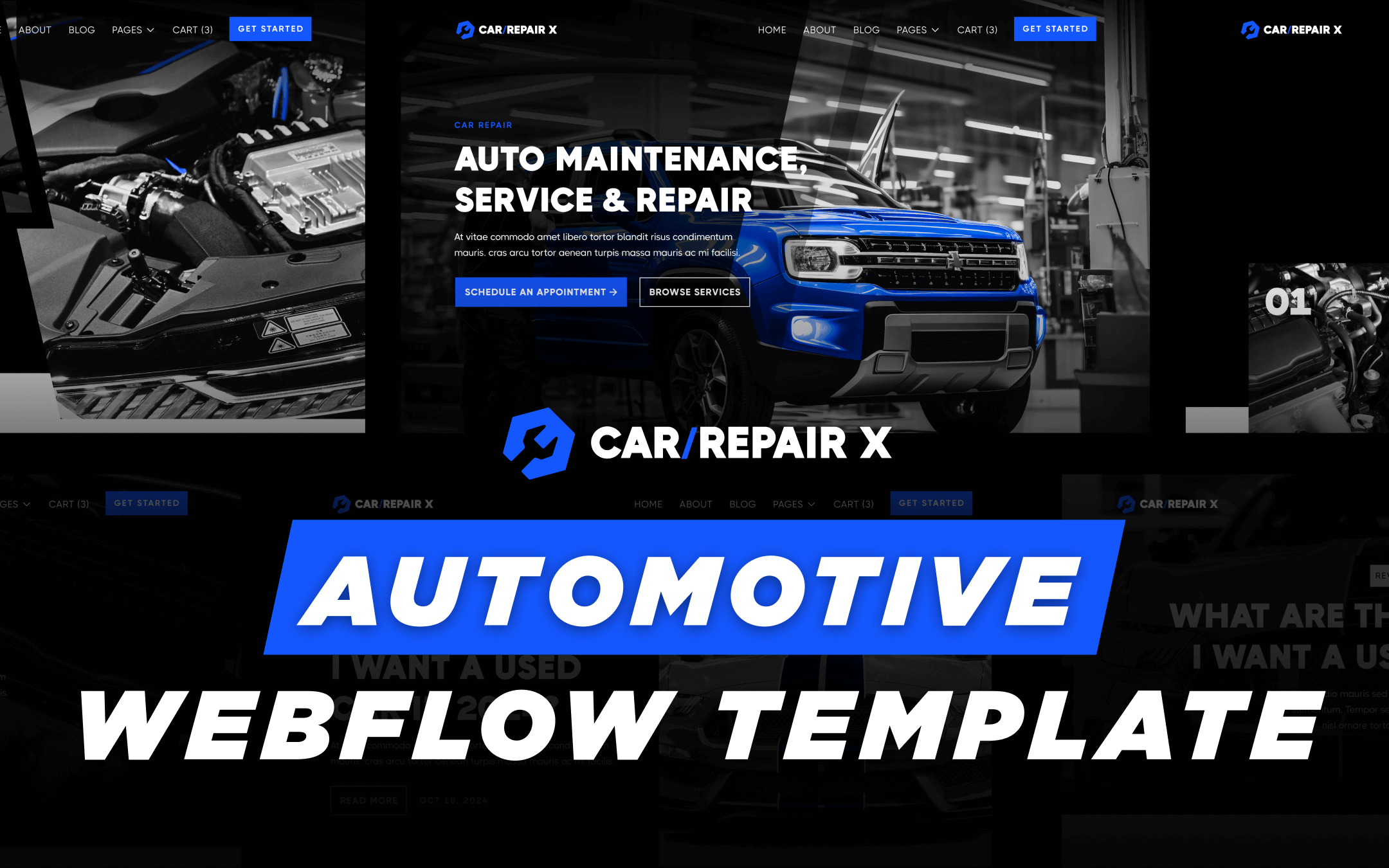 Automotive Repair Webflow Template