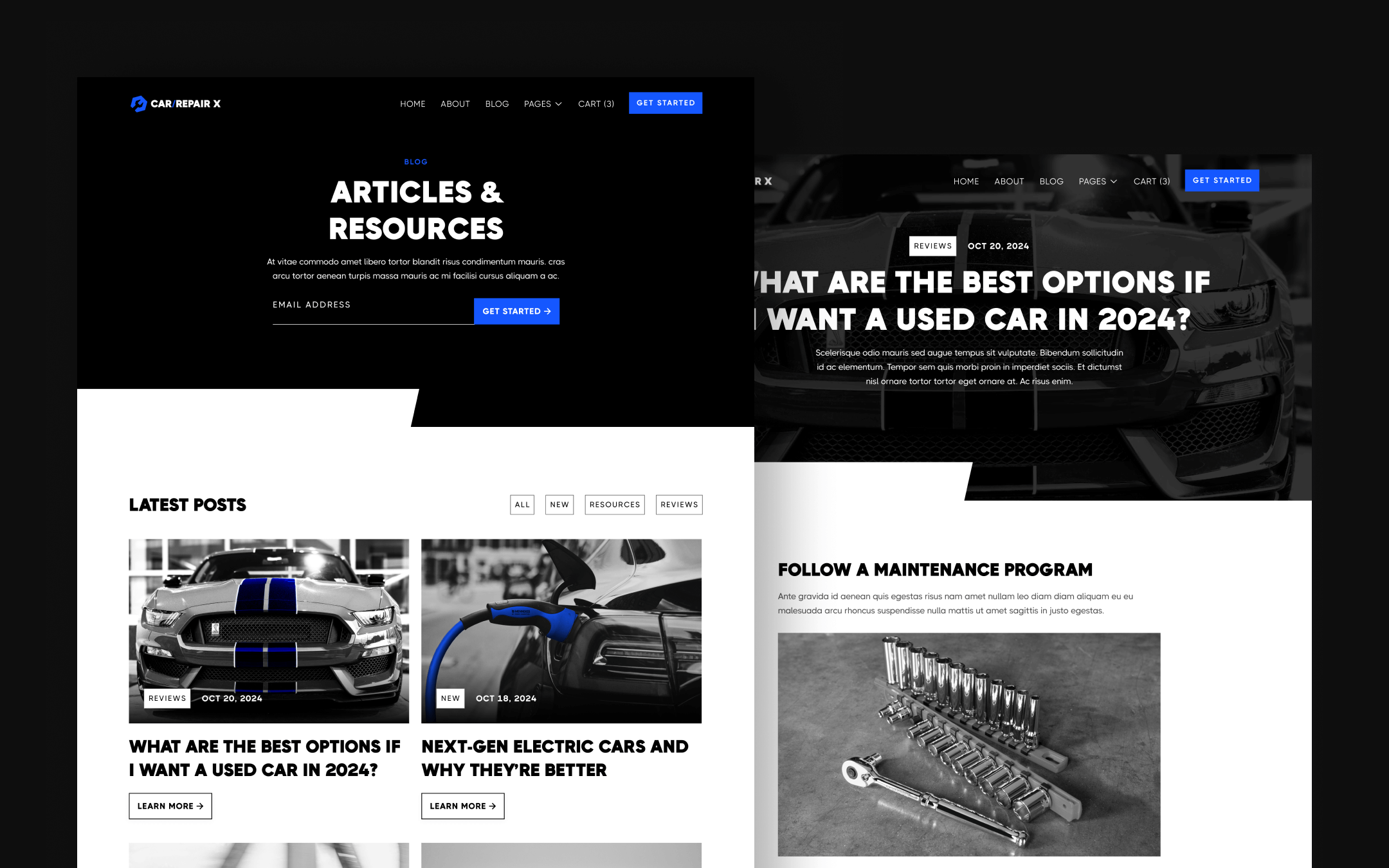 CarRepair X Webflow Template