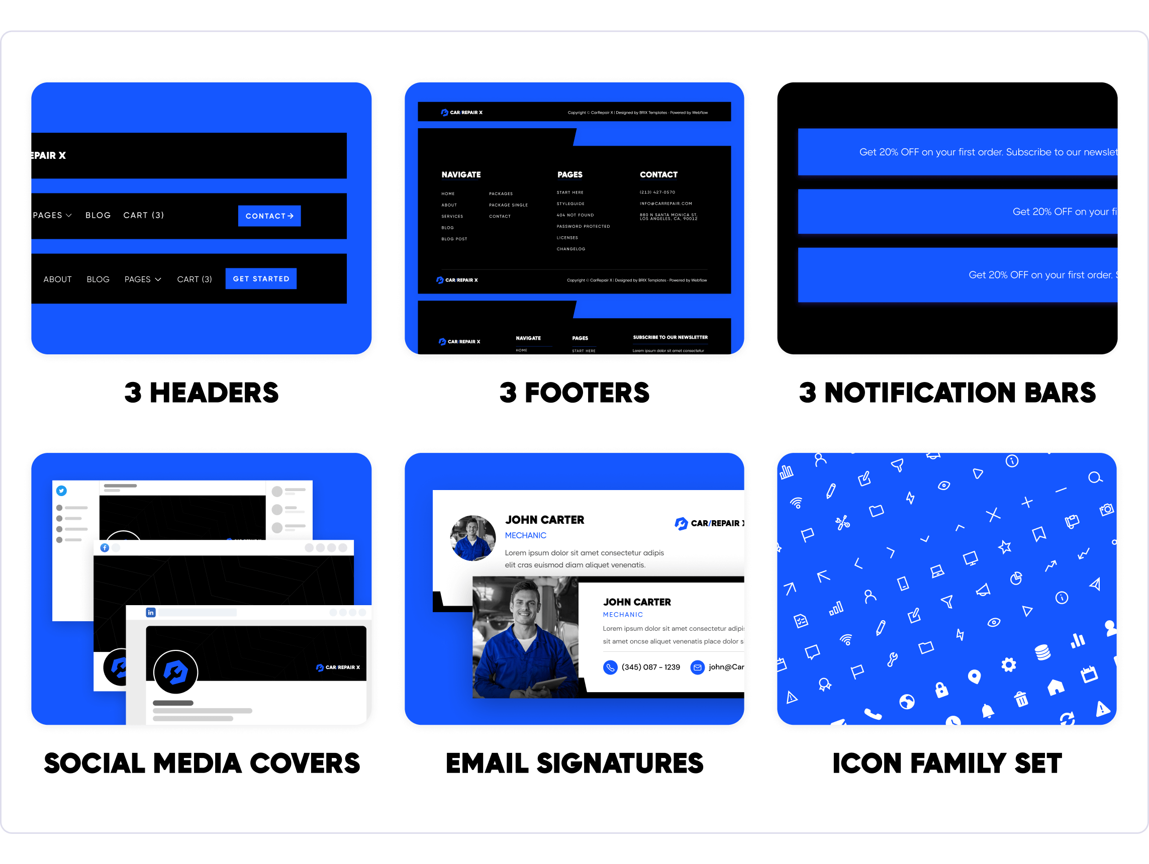 CarRepair X | Car Repair Webflow Template Benefits