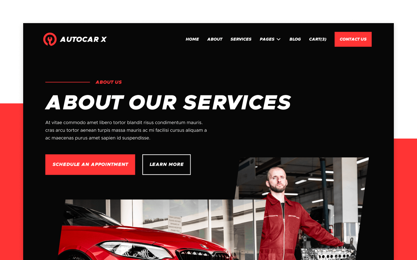 Autocar X Webflow Template