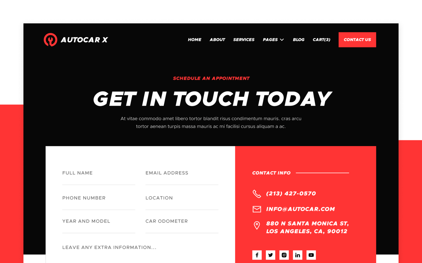 Autocar X Webflow Template