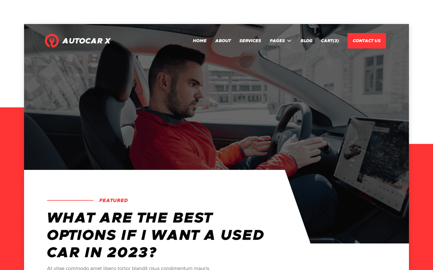 Autocar X Webflow Template