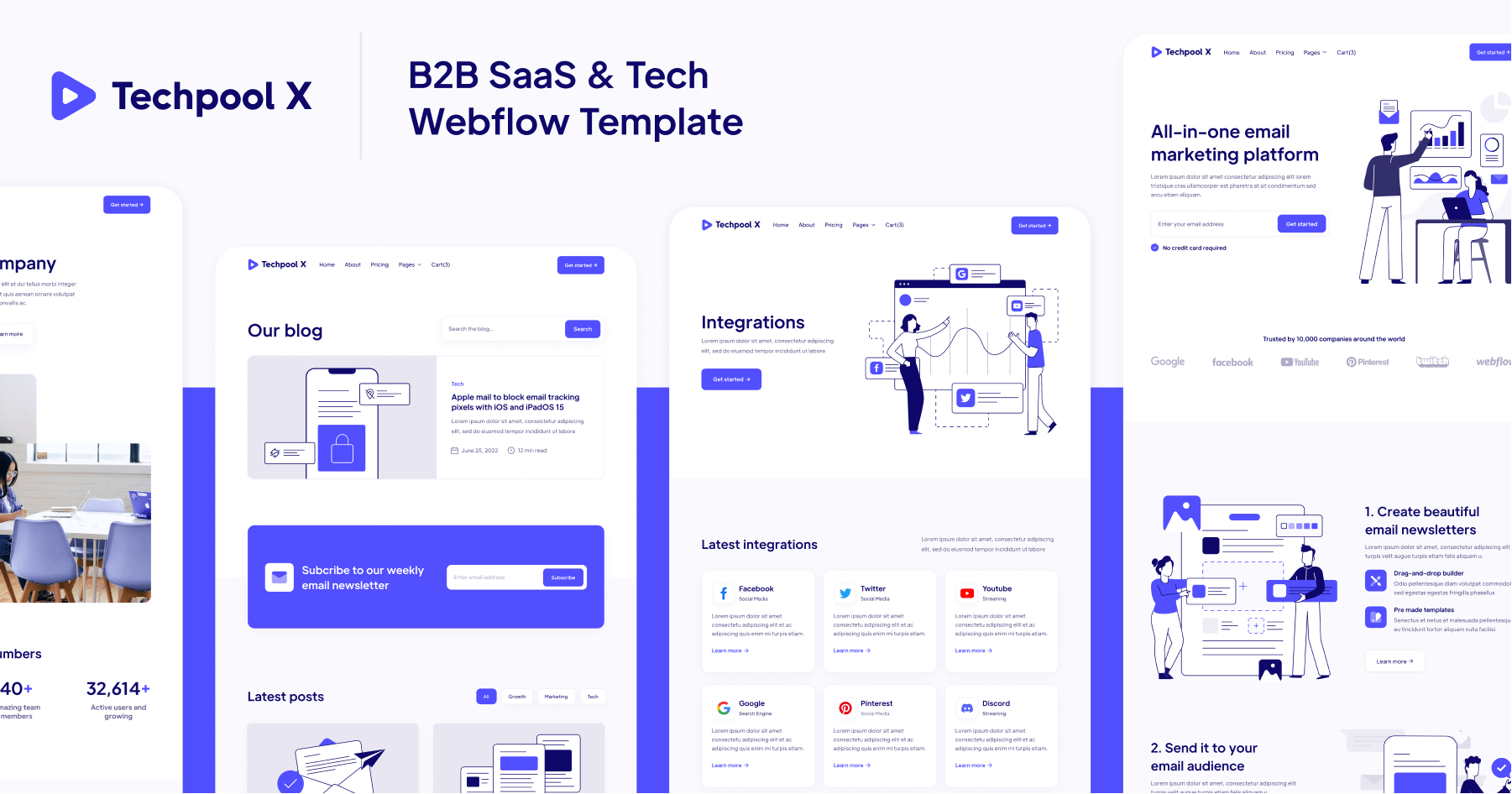 Tech App Webflow Template