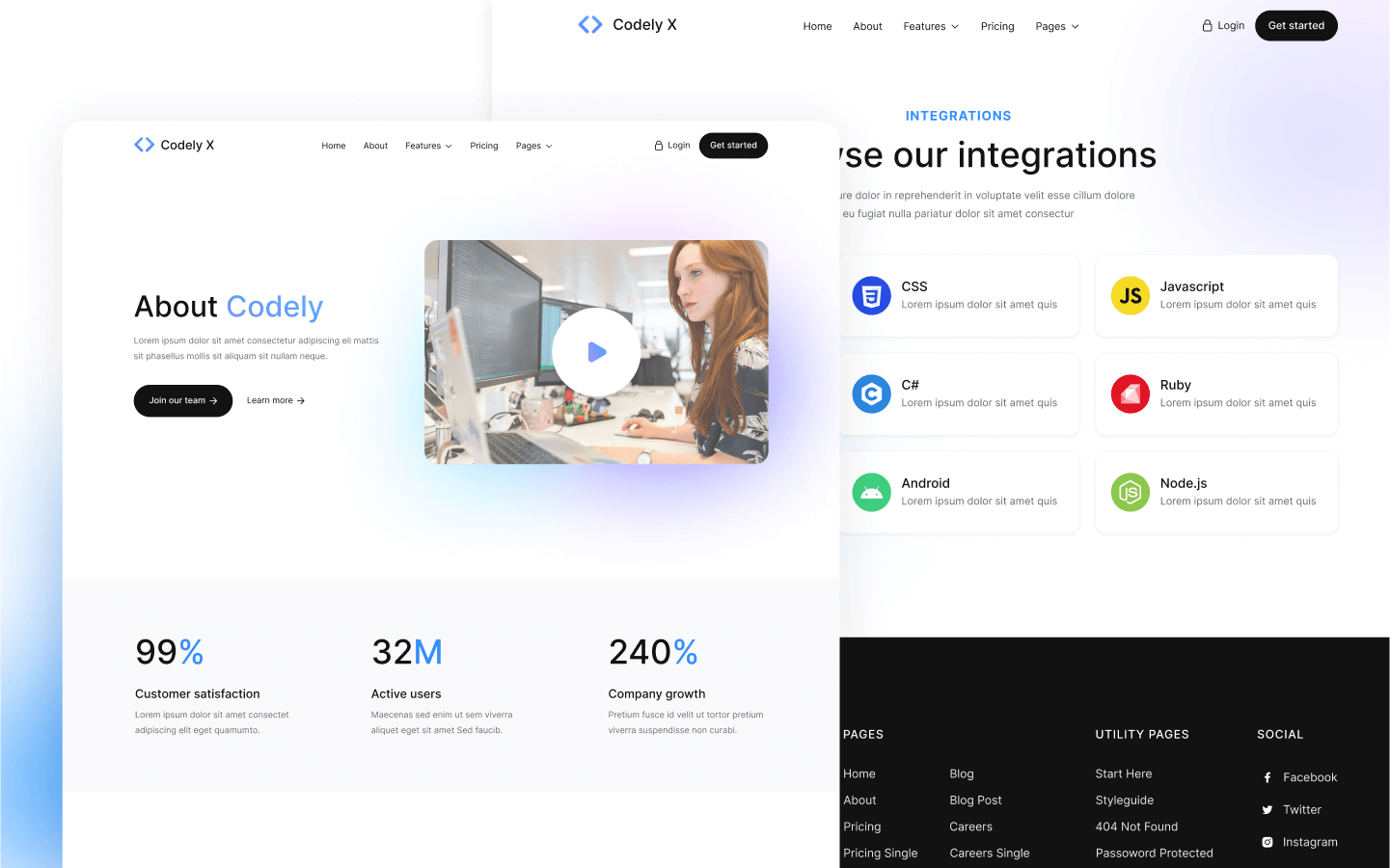 Codely X Webflow Template