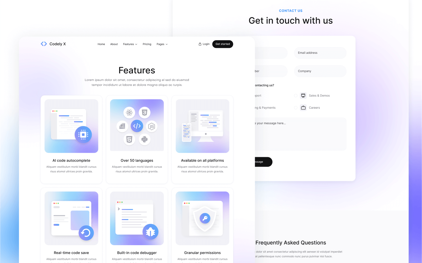 Codely X Webflow Template