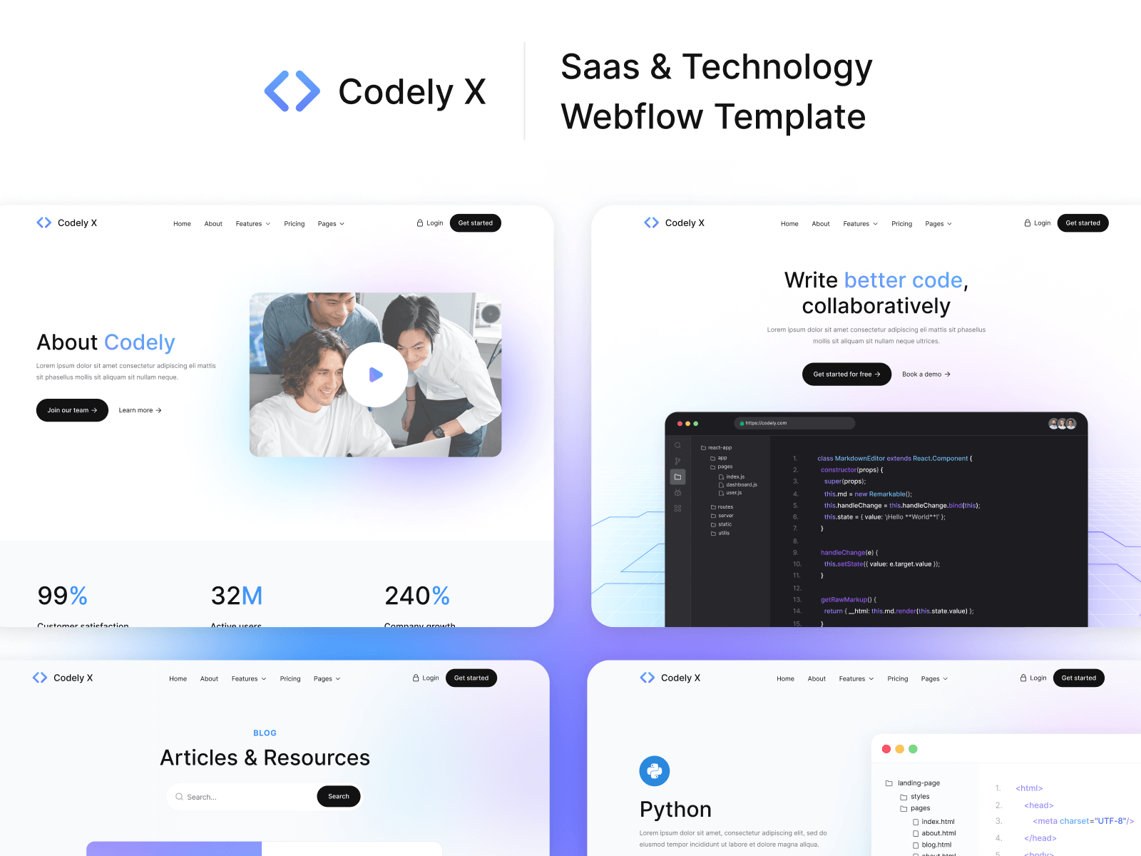 Code Startup Webflow Template