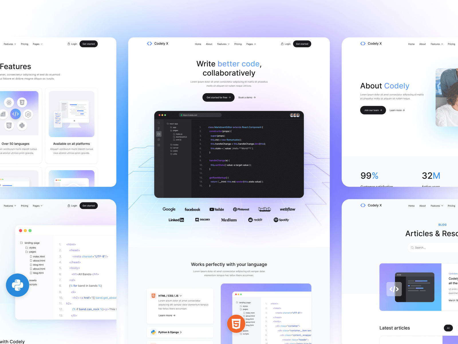 Code Startup Webflow Website Template