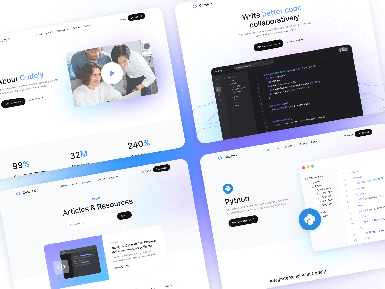 Code Tech Startup Webflow Theme